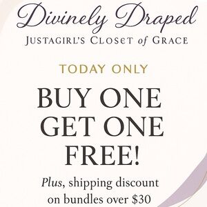 Divinely Draped Buy One Get One Free Offer